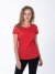 Красная женская футболка оптом